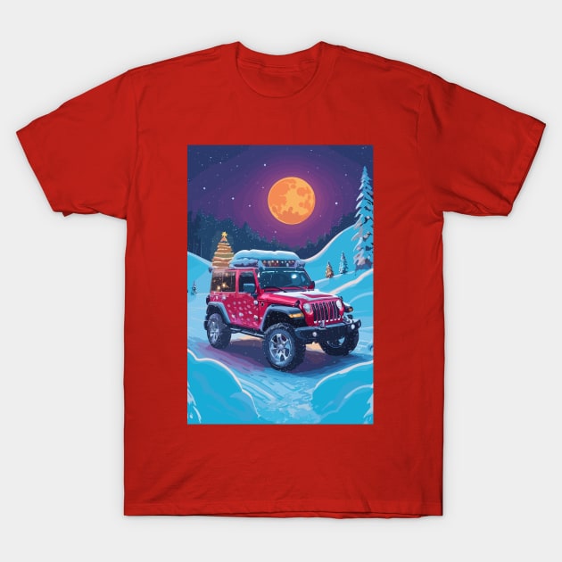 Christmas 4x4 Snow T-Shirt by VENZ0LIC